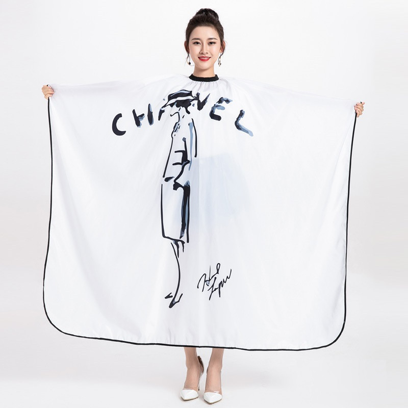 Salon Profesionalni frizerski ogrtač Slikanje tintom Skica za šišanje kose za odrasle Bojanje za oblikovanje Vodootporni frizerski ogrtači Pregača