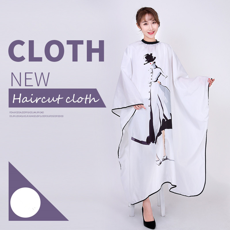Salon Profesionalni frizerski ogrtač Slikanje tintom Skica za šišanje kose za odrasle Bojanje za oblikovanje Vodootporni frizerski ogrtači Pregača