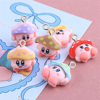 10 τμχ Cartoon Mushroom Resin Charms Kawaii DIY κολιέ σκουλαρίκι βραχιόλι Κρεμαστό κόσμημα Αξεσουάρ κατασκευής Μπρελόκ Τηλέφωνο Διακόσμηση