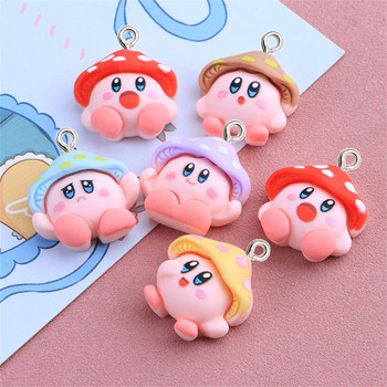 10 τμχ Cartoon Mushroom Resin Charms Kawaii DIY κολιέ σκουλαρίκι βραχιόλι Κρεμαστό κόσμημα Αξεσουάρ κατασκευής Μπρελόκ Τηλέφωνο Διακόσμηση