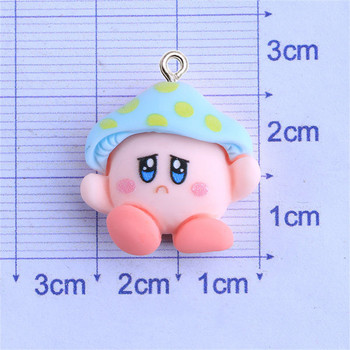 10 τμχ Cartoon Mushroom Resin Charms Kawaii DIY κολιέ σκουλαρίκι βραχιόλι Κρεμαστό κόσμημα Αξεσουάρ κατασκευής Μπρελόκ Τηλέφωνο Διακόσμηση