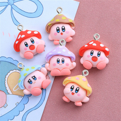 10db Rajzfilm gombagyanta bűbáj Kawaii DIY nyaklánc fülbevaló karkötő medál ékszer készítés kiegészítők telefon kulcstartó dekoráció