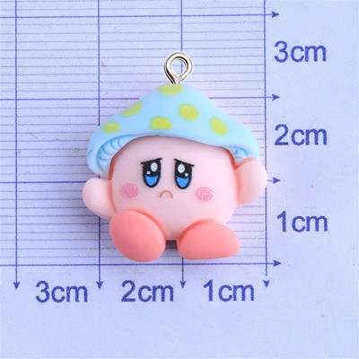 10Pcs Cartoon Mushroom Resin Charms Kawaii DIY Ogrlica Naušnica Narukvica Privjesak Dodaci za izradu nakita Telefon Dekoracija privjeska za ključeve
