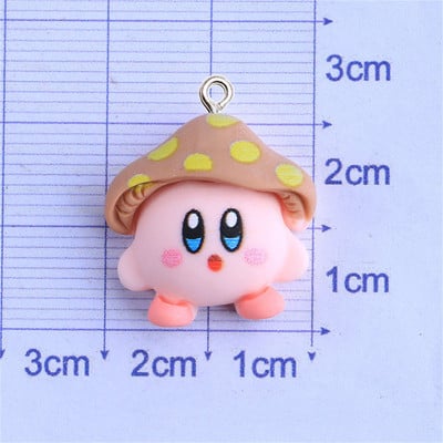 10Pcs Cartoon Mushroom Resin Charms Kawaii DIY Ogrlica Naušnica Narukvica Privjesak Dodaci za izradu nakita Telefon Dekoracija privjeska za ključeve