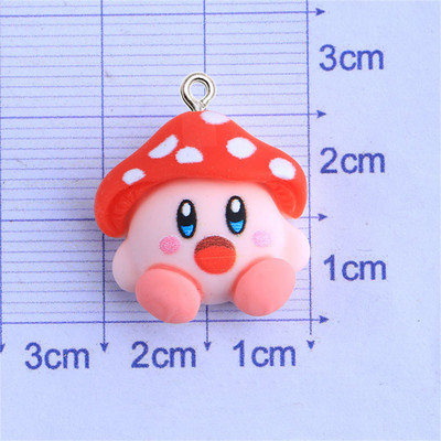 10Pcs Cartoon Mushroom Resin Charms Kawaii DIY Ogrlica Naušnica Narukvica Privjesak Dodaci za izradu nakita Telefon Dekoracija privjeska za ključeve