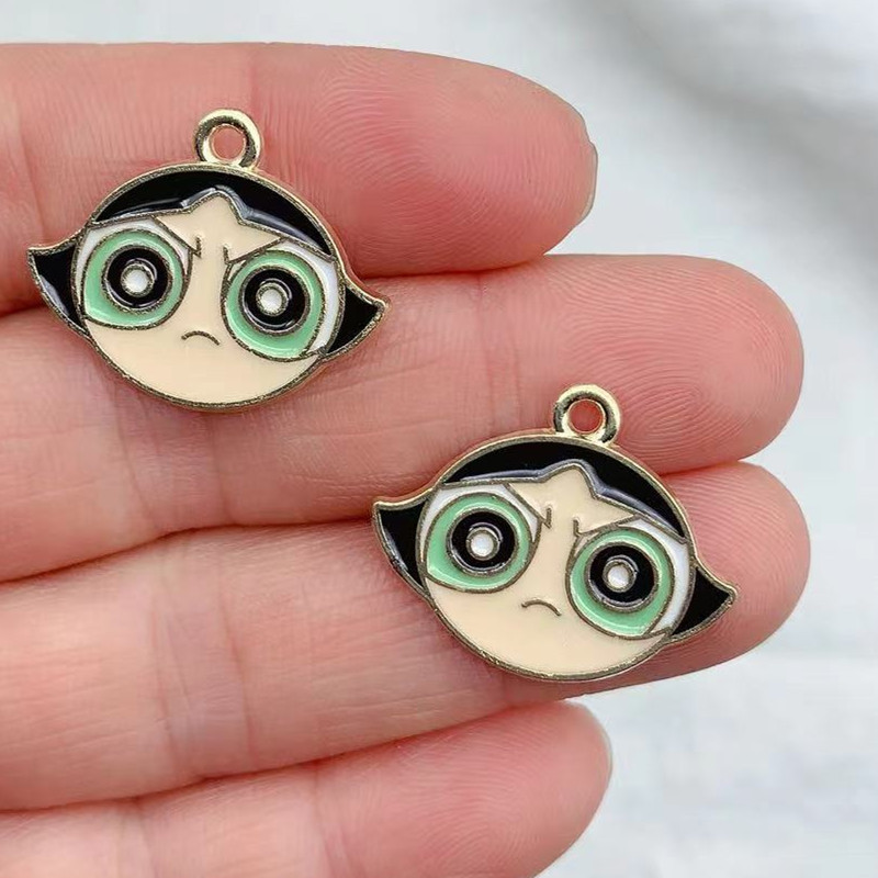 10 komada emajl Djevojke Alloy Drop Oil DIY Jewelry Dodaci Japanski crtić Anime Slatka Q verzija Privjesak Ogrlica Pribor