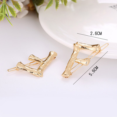 Γυναικεία μόδα AZ 26 γράμματα Κλιπ μαλλιών μεταλλική γεωμετρία φουρκέτες για κορίτσια Gothic Barrettes Κάλυμμα κεφαλής Αξεσουάρ μαλλιών Χονδρική