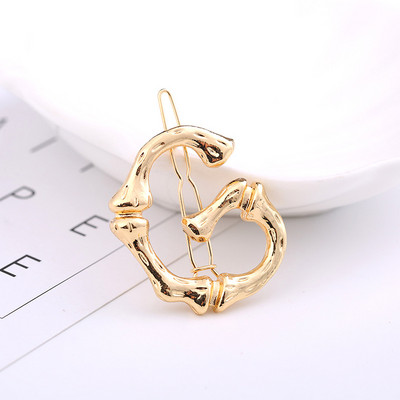 Γυναικεία μόδα AZ 26 γράμματα Κλιπ μαλλιών μεταλλική γεωμετρία φουρκέτες για κορίτσια Gothic Barrettes Κάλυμμα κεφαλής Αξεσουάρ μαλλιών Χονδρική