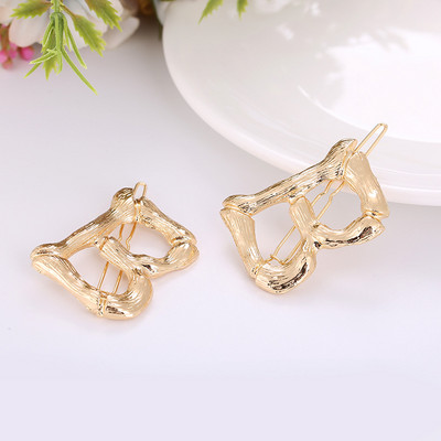 Γυναικεία μόδα AZ 26 γράμματα Κλιπ μαλλιών μεταλλική γεωμετρία φουρκέτες για κορίτσια Gothic Barrettes Κάλυμμα κεφαλής Αξεσουάρ μαλλιών Χονδρική