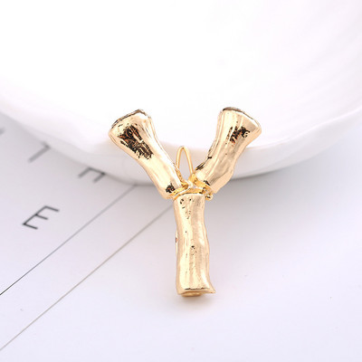 Γυναικεία μόδα AZ 26 γράμματα Κλιπ μαλλιών μεταλλική γεωμετρία φουρκέτες για κορίτσια Gothic Barrettes Κάλυμμα κεφαλής Αξεσουάρ μαλλιών Χονδρική