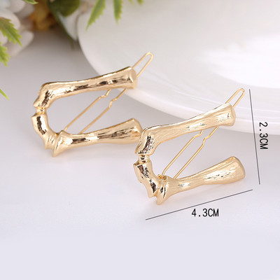 Γυναικεία μόδα AZ 26 γράμματα Κλιπ μαλλιών μεταλλική γεωμετρία φουρκέτες για κορίτσια Gothic Barrettes Κάλυμμα κεφαλής Αξεσουάρ μαλλιών Χονδρική