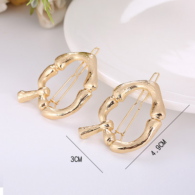 Γυναικεία μόδα AZ 26 γράμματα Κλιπ μαλλιών μεταλλική γεωμετρία φουρκέτες για κορίτσια Gothic Barrettes Κάλυμμα κεφαλής Αξεσουάρ μαλλιών Χονδρική