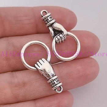 10 τμχ Κρίκοι λαβής Hand Charms Connector βραχιόλι Σκουλαρίκια κολιέ DIY Κοσμήματα Κατασκευής Χεριών Κρεμαστό κόσμημα Αξεσουάρ