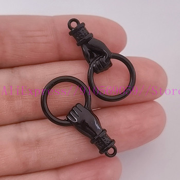 10 τμχ Κρίκοι λαβής Hand Charms Connector βραχιόλι Σκουλαρίκια κολιέ DIY Κοσμήματα Κατασκευής Χεριών Κρεμαστό κόσμημα Αξεσουάρ