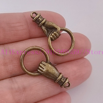 10 τμχ Κρίκοι λαβής Hand Charms Connector βραχιόλι Σκουλαρίκια κολιέ DIY Κοσμήματα Κατασκευής Χεριών Κρεμαστό κόσμημα Αξεσουάρ