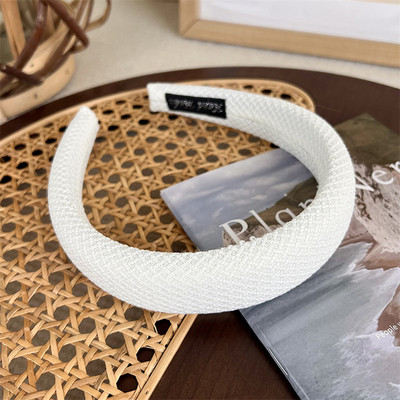 Ženski obruč za kosu Traka za kosu Čvrsta traka za glavu tkana spužvom Široko podstavljeno pokrivalo za djevojčice Chic gumica za kosu Pokrivalo za kosu Dodaci za kosu