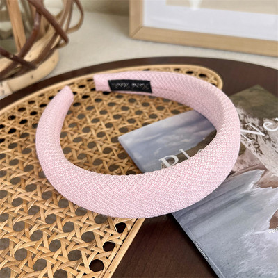 Ženski obruč za kosu Traka za kosu Čvrsta traka za glavu tkana spužvom Široko podstavljeno pokrivalo za djevojčice Chic gumica za kosu Pokrivalo za kosu Dodaci za kosu