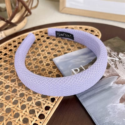 Ženski obruč za kosu Traka za kosu Čvrsta traka za glavu tkana spužvom Široko podstavljeno pokrivalo za djevojčice Chic gumica za kosu Pokrivalo za kosu Dodaci za kosu