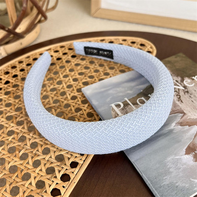 Ženski obruč za kosu Traka za kosu Čvrsta traka za glavu tkana spužvom Široko podstavljeno pokrivalo za djevojčice Chic gumica za kosu Pokrivalo za kosu Dodaci za kosu