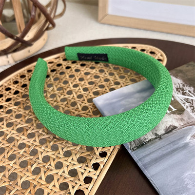 Ženski obruč za kosu Traka za kosu Čvrsta traka za glavu tkana spužvom Široko podstavljeno pokrivalo za djevojčice Chic gumica za kosu Pokrivalo za kosu Dodaci za kosu