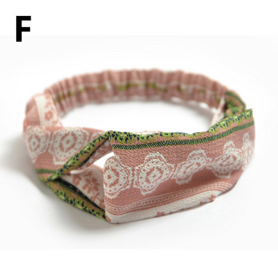 Traka za glavu sa slatkim cvjetnim otiskom Ženske nove elastične trake za kosu Ručno izrađeni šifonski turban Marama za kosu Dodatak za kosu