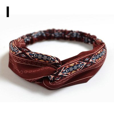 Traka za glavu sa slatkim cvjetnim otiskom Ženske nove elastične trake za kosu Ručno izrađeni šifonski turban Marama za kosu Dodatak za kosu