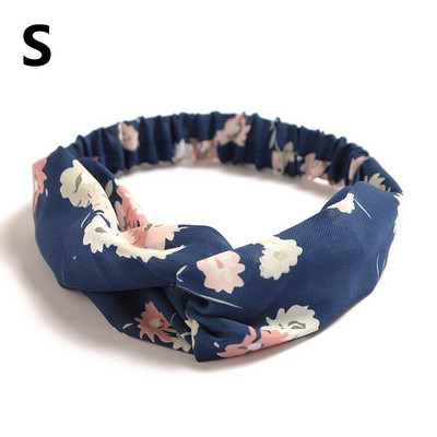 Traka za glavu sa slatkim cvjetnim otiskom Ženske nove elastične trake za kosu Ručno izrađeni šifonski turban Marama za kosu Dodatak za kosu