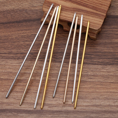 10db 125/150 mm-es fém vas hajtűk üres alapbeállító hajrúd nőknek Ékszer Tömeges lelet Alkotóelemek Barkács kiegészítők