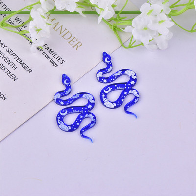 Amestecați 10 bucăți de culoare, flori de lună, șarpe, farmece arcilice pentru realizarea de design de bijuterii de cercei DIY