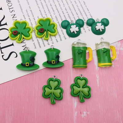 10 бр. Гореща продажба от смола Сладък Kawaii Lucky Charm за ключодържател, обеца, Scrapbooking, Направи си сам, Колие