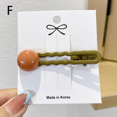 Agrafe de păr noi pentru femei, de culoare bomboană, agrafă pentru gură de rață, agrafe drăguțe, agrafe pentru breton, accesorii de păr la modă.