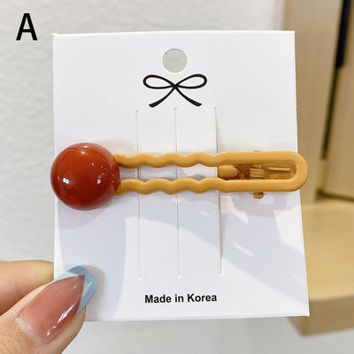 Agrafe de păr noi pentru femei, de culoare bomboană, agrafă pentru gură de rață, agrafe drăguțe, agrafe pentru breton, accesorii de păr la modă.