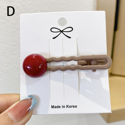 Agrafe de păr noi pentru femei, de culoare bomboană, agrafă pentru gură de rață, agrafe drăguțe, agrafe pentru breton, accesorii de păr la modă.