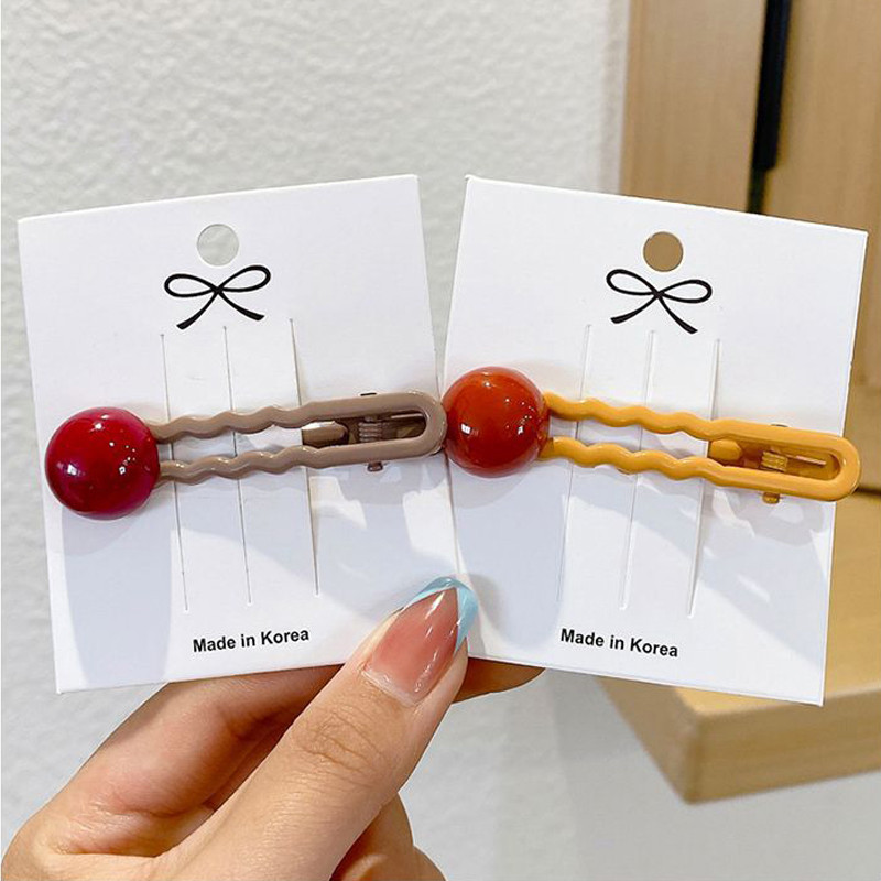 Agrafe de păr noi pentru femei, de culoare bomboană, agrafă pentru gură de rață, agrafe drăguțe, agrafe pentru breton, accesorii de păr la modă.