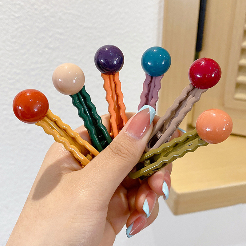 Agrafe de păr noi pentru femei, de culoare bomboană, agrafă pentru gură de rață, agrafe drăguțe, agrafe pentru breton, accesorii de păr la modă.