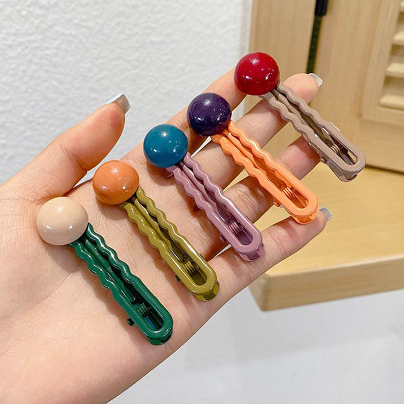 Agrafe de păr noi pentru femei, de culoare bomboană, agrafă pentru gură de rață, agrafe drăguțe, agrafe pentru breton, accesorii de păr la modă.