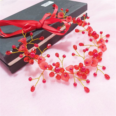 Nouă, elegantă, vestică de nuntă, la modă, pentru mireasă, coroană de nuntă lucrată manual, accesorii de păr cu perle florale, ornamente pentru ac de păr