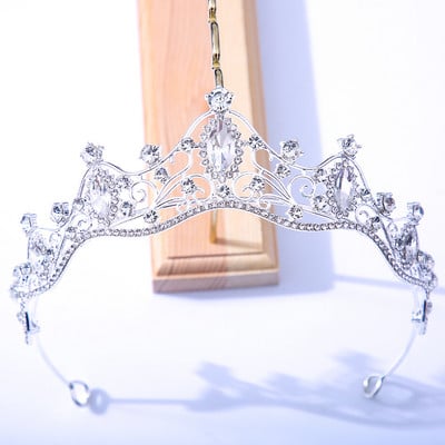 Coroane cu tiare de cristal colorate la modă Mireasă, regină, prințesă, nuntă, accesorii de păr, diademe baroc, bijuterii de păr pentru femei