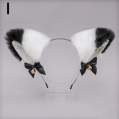 Puha plüss szőrös macskafül formájú hajpánt haranggal Aranyos műszőrme Állatok fülek fejpánt Lolita Cosplay fejfedők hajtartozékok