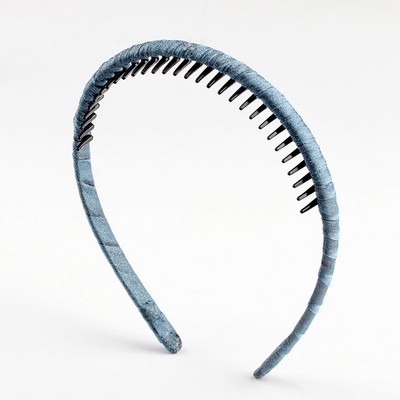 Novi modni protuklizni obruči za kosu za žene Djevojčice Traka za kosu sa zupcima Češalj Traka za glavu Retro tkanina Traka za kosu Dodaci za kosu