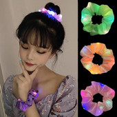 Moodsad helendavad juuksepaelad Elastsed juuksepaelad Jõulud siidist kriimud naistele tüdrukutele juuksenöör hobusesabahoidja juuksenöör