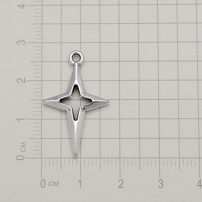 90db/tétel 9x17mm-es antik ezüstözött aranyos asztrál bűbájok mini Morning Star medálok barkács ékszerek készítéséhez Finding fülbevaló