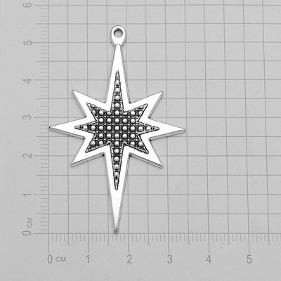 90db/tétel 9x17mm-es antik ezüstözött aranyos asztrál bűbájok mini Morning Star medálok barkács ékszerek készítéséhez Finding fülbevaló