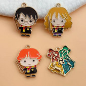 10 buc. Breloc din aliaj care picura Charm pandantiv Cartoon School of Magic Pandantiv DIY Breloc Cercei Bijuterii Accesorii Charms