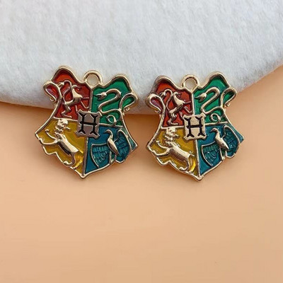 10 buc. Breloc din aliaj care picura Charm pandantiv Cartoon School of Magic Pandantiv DIY Breloc Cercei Bijuterii Accesorii Charms