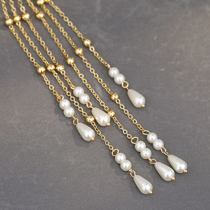 Kineski Hanfu dodaci za kosu Ukosnice za žene Cvjetni biser Duga kićanka Step Shake Štapići za kosu Vintage vjenčani svadbeni nakit