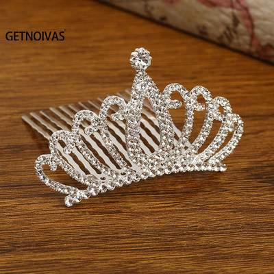 Mini Tiara Hajkapcsok Princess Crown Fésű Haj Ékszer Kiegészítők Princess Party Girls Gyerekek Hajdíszek Ajándékok SL