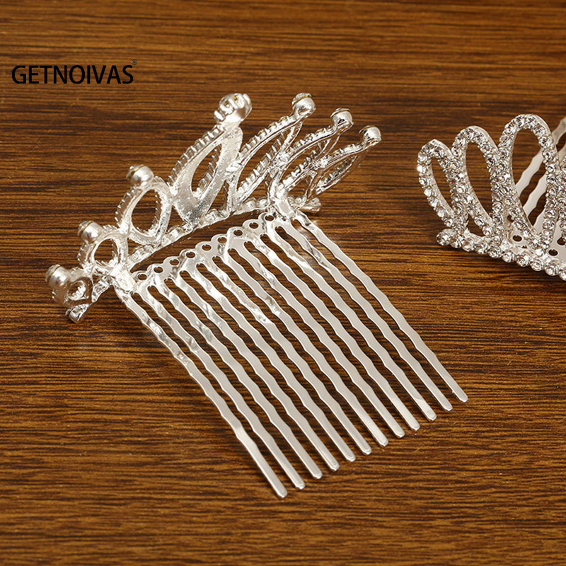Mini Tiara Hajkapcsok Princess Crown Fésű Haj Ékszer Kiegészítők Princess Party Girls Gyerekek Hajdíszek Ajándékok SL