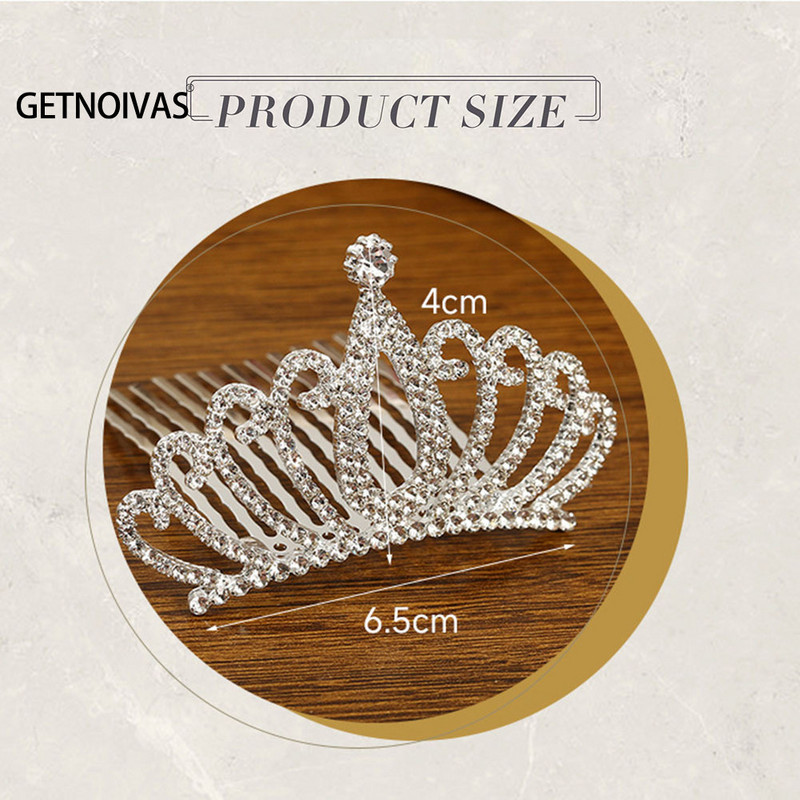 Mini Tiara Hajkapcsok Princess Crown Fésű Haj Ékszer Kiegészítők Princess Party Girls Gyerekek Hajdíszek Ajándékok SL