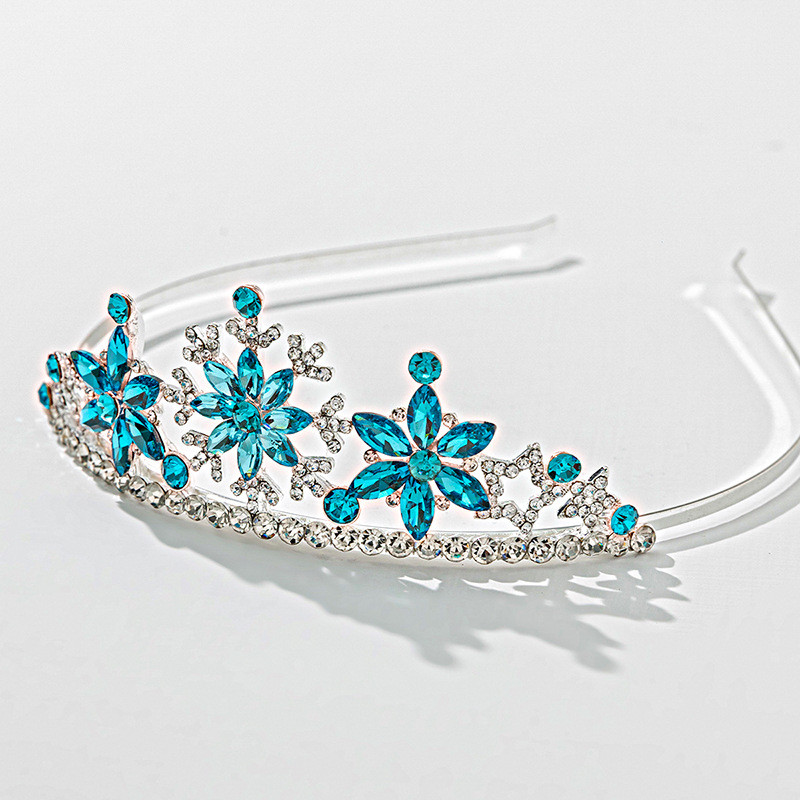 ZANLLOY Princess Crown szerepjáték baba lány játékok gyerekeknek hópehely korona fejpánt ajándék baba haj kiegészítők